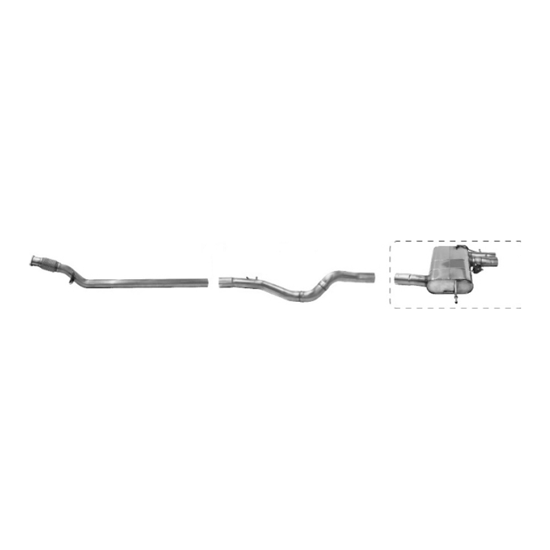 Renault Megane RS 280 - Bastuck Performance Auspuff Anlage ab Kat - Bild 1